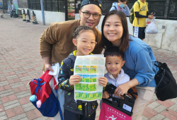 Thank you family volunteers participating in Wai Ji New Territories Regional Flag Day
