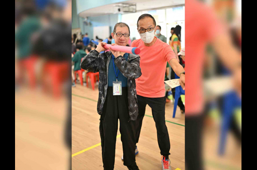 Wai Ji Joyful Aging Sports Day 2024_VR sport javelin throwing