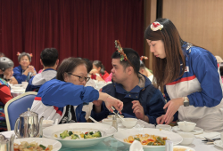 Volunteers took care of service user